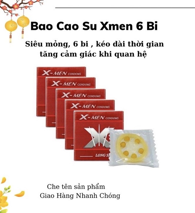 [Che Tên SP] Bao Cao Su 6Bi Xmen