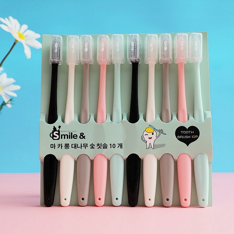 Set 10 bàn chải đánh răng lông mềm Muji cho con iu