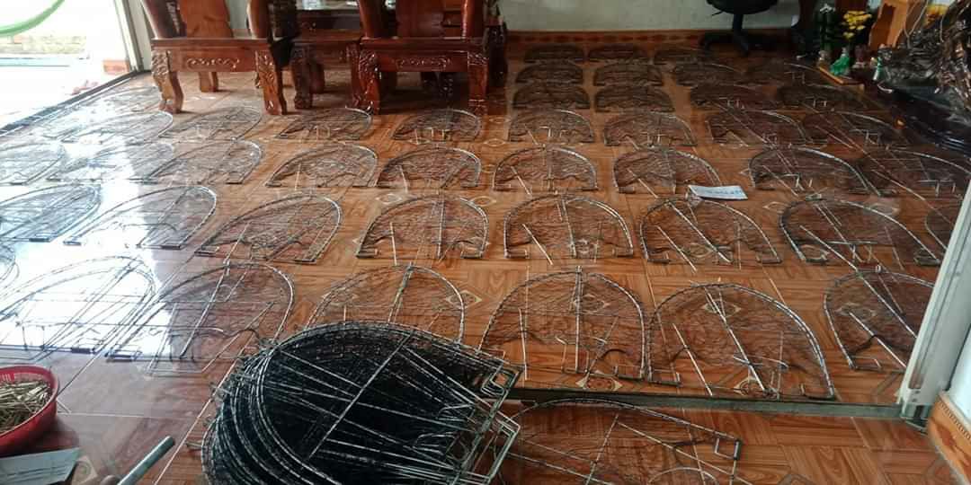 mẹt bán nguyệt sập đất cắm nhái bẫy bìm bịp hiệu quả