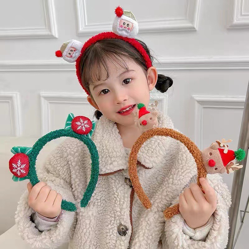 Bờm Xược cài Tóc Noel Phủ Lông Cừu mẫu mới 2024