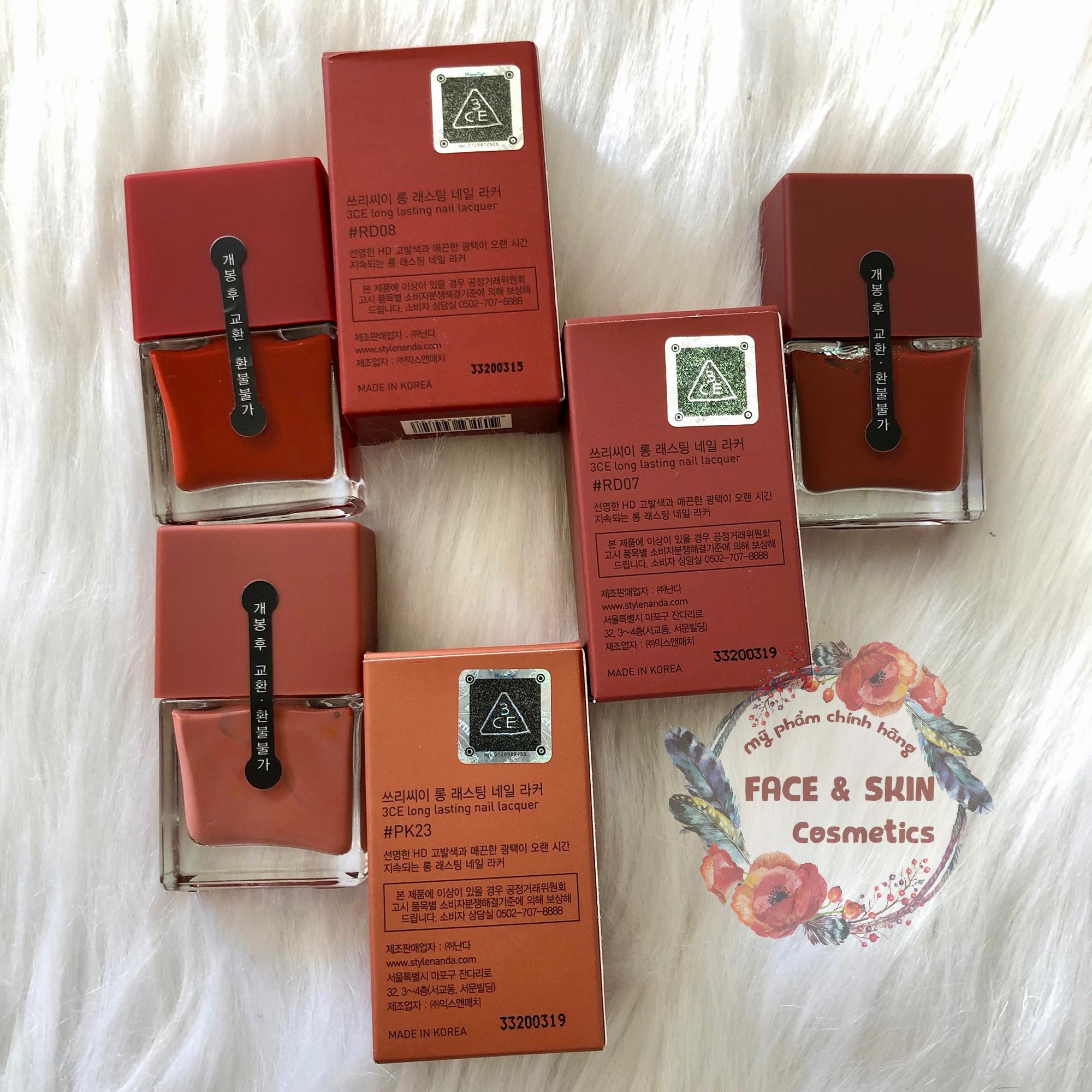Sơn Móng Tay 3CE Red Recipe Long Lasting Nail Lacquer 10ml