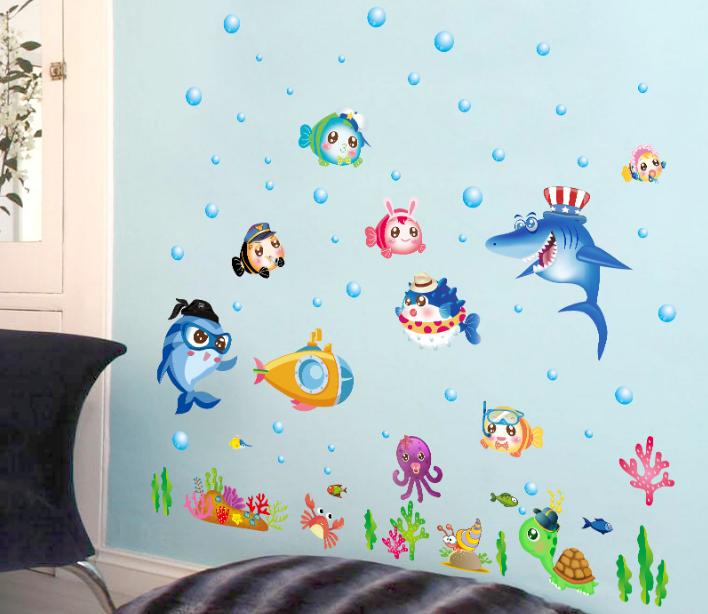 Decal trang trí Đại Dương Xanh