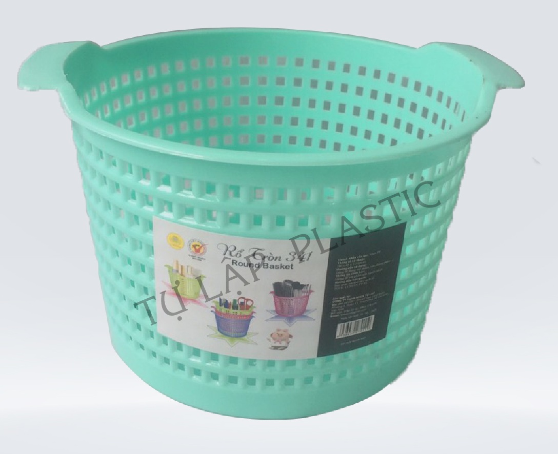 Rổ nhựa tròn TỰ LẬP TL 341 - 16.5 X 18.5 X11 cm