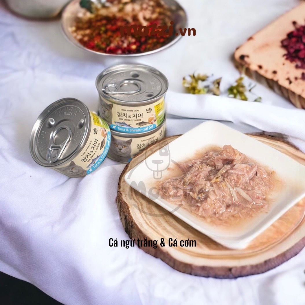 Pate for Cats White Tuna Meat Meowow Can 80Gr