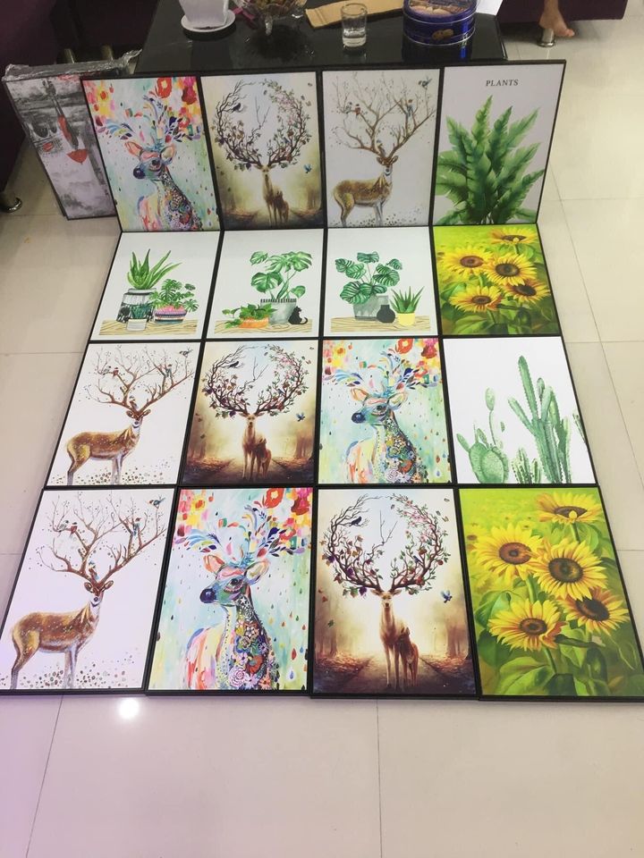 Tranh Canvas Treo Phòng Khách - Tranh Hoa Sen