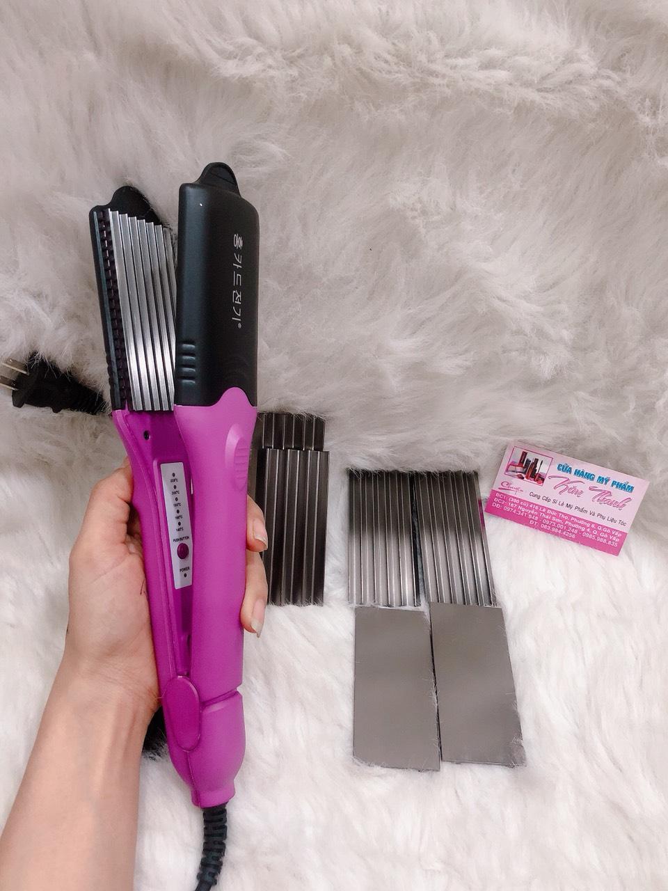 Máy duỗi bấm tóc cao cấp 4 in 1 Hàn Quốc