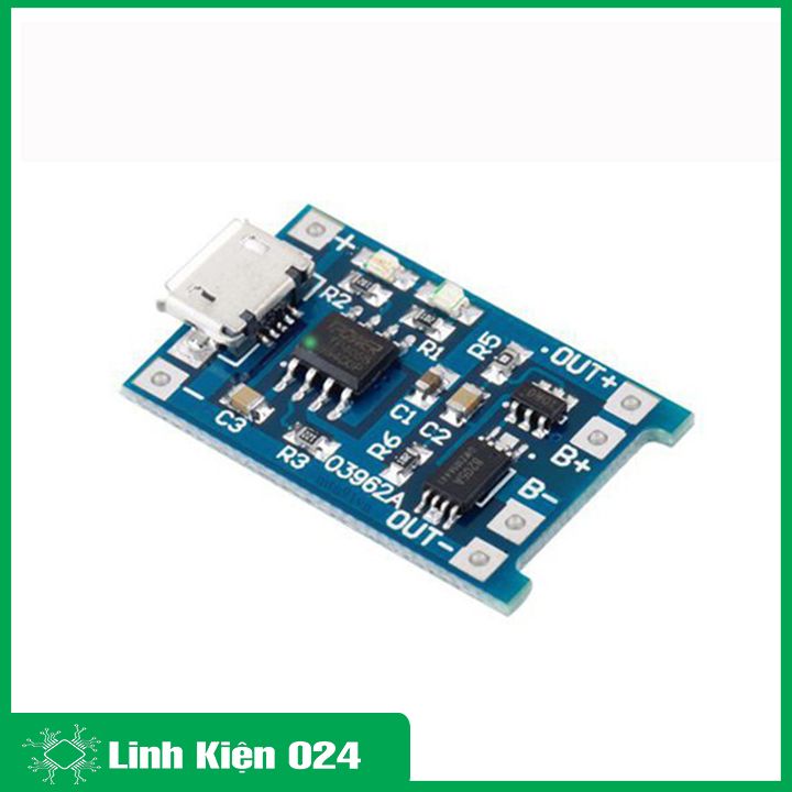 Module sạc pin TP4056 1A MICRO V2 - IC bảo vệ quá dòng quá áp