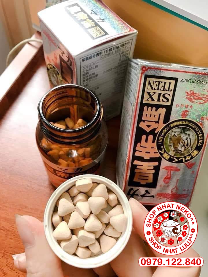 Hộp 200 Viên Uống Bổ Thận Tráng Dương tăng cường sinh lực nam giới Maca Maka Sixteen Nhật bản