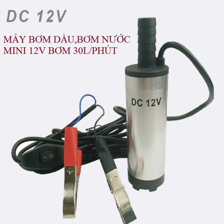 bơm chìm hút xăng dầu 12v - 30l/phút