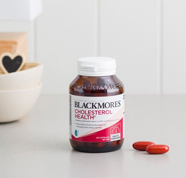 Viên uống giảm mỡ máu Cholesterol Health Blackmores 60 viên