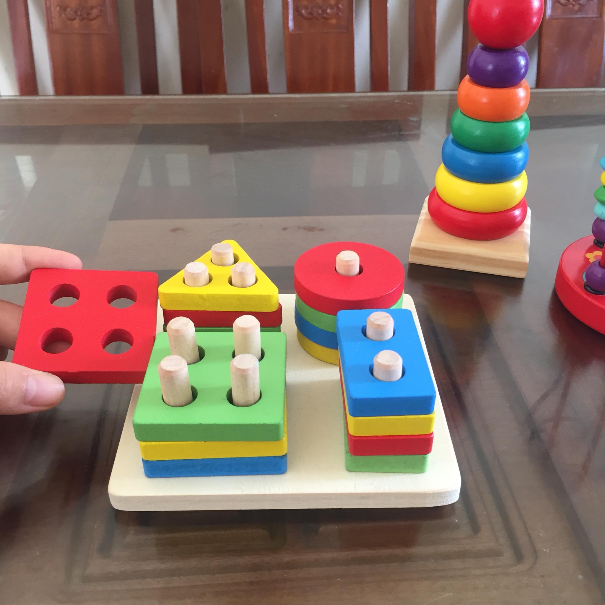 Combo 7 Món Đồ Chơi Gỗ Phát Triển Trí Tuệ Cho Bé