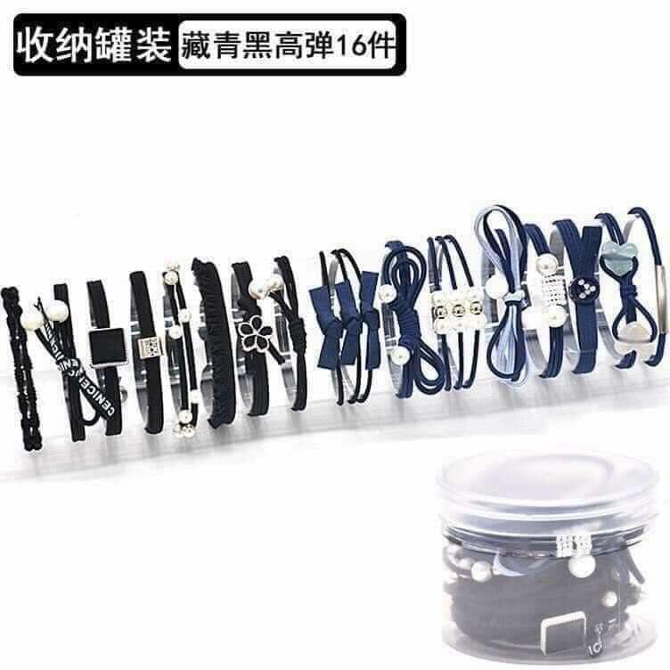 Hộp chun buộc tóc người lớn 12 chi tiết