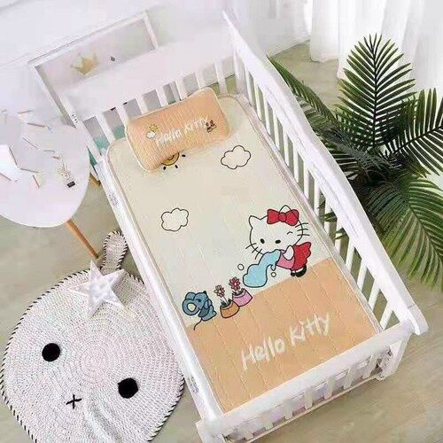 [FreeshipMAX] Chiếu lụa điều hoà trải giường kèm gối cho bé
