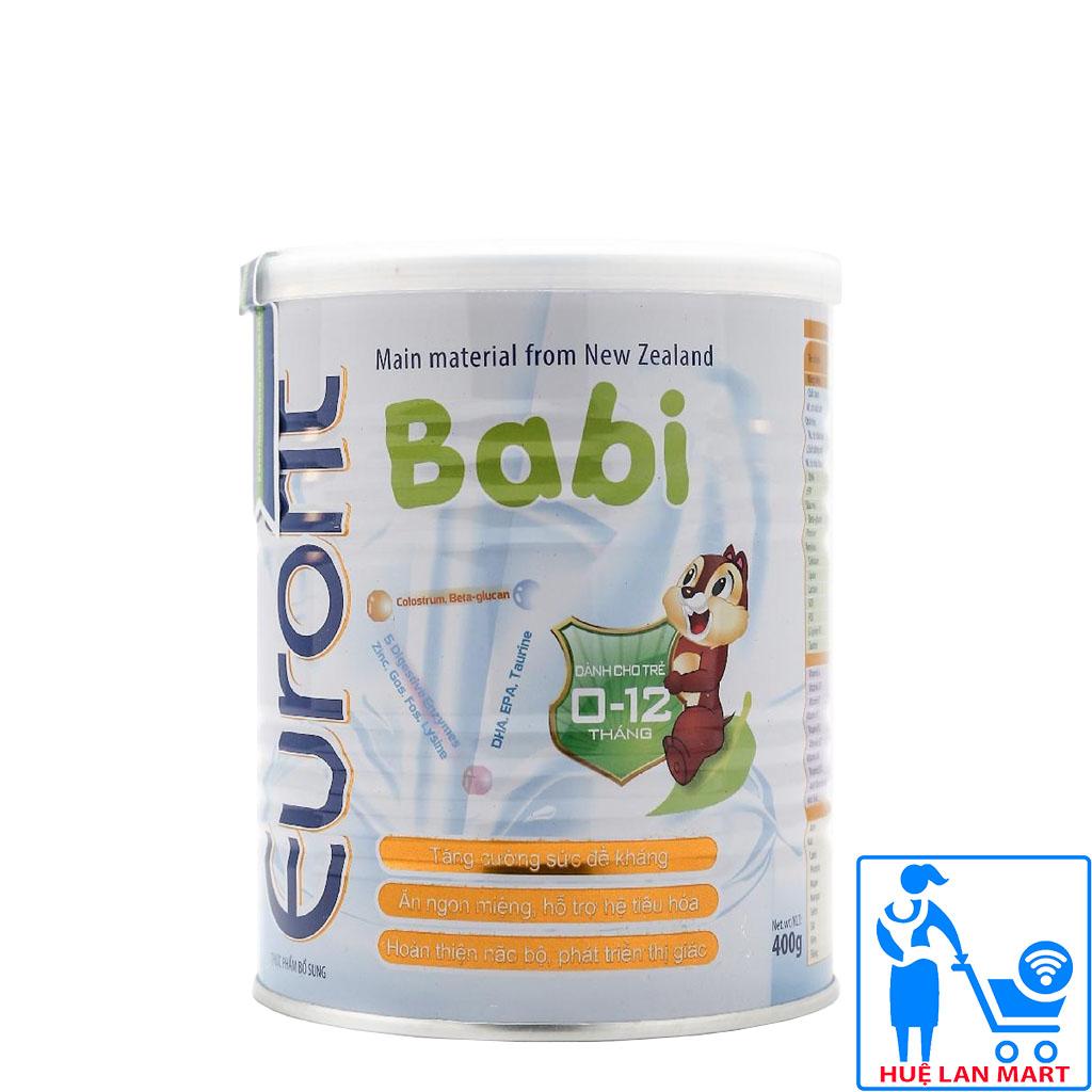 Sữa Bột Eurofit Babi Hộp 400g (Cho trẻ từ 0~12 tháng tuổi)