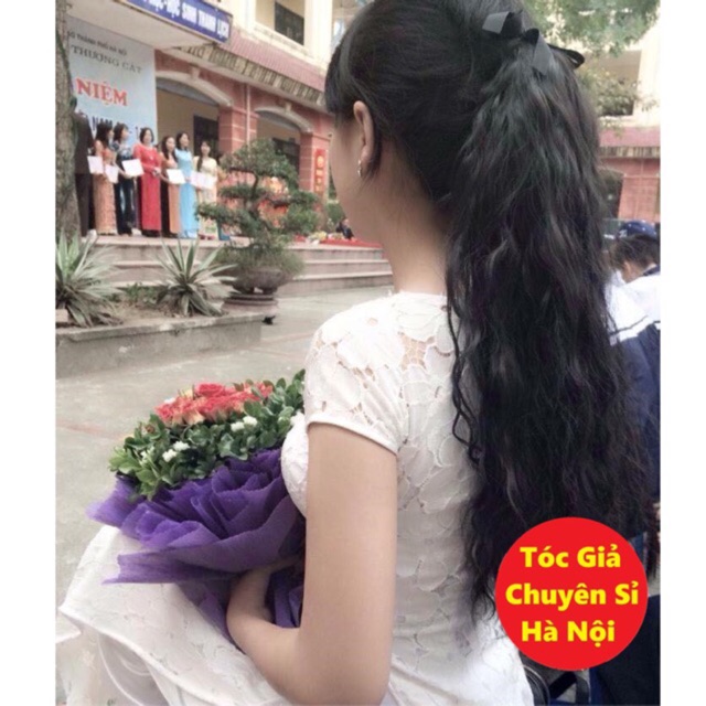 Tóc giả cột xù tơ cao cấp siêu dài 60cm