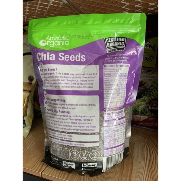 Hạt Chia Úc Absolute Organic- 1Kg