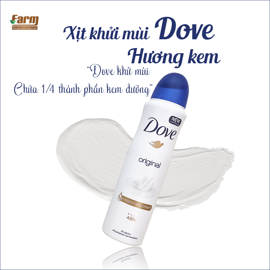 Xịt khử mùi Dove - Hàng Mỹ 150ml