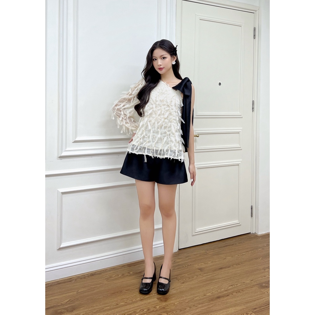 ✿ Somee studio ✿ Louvre blouse ✿ Áo lệch vai phối nơ