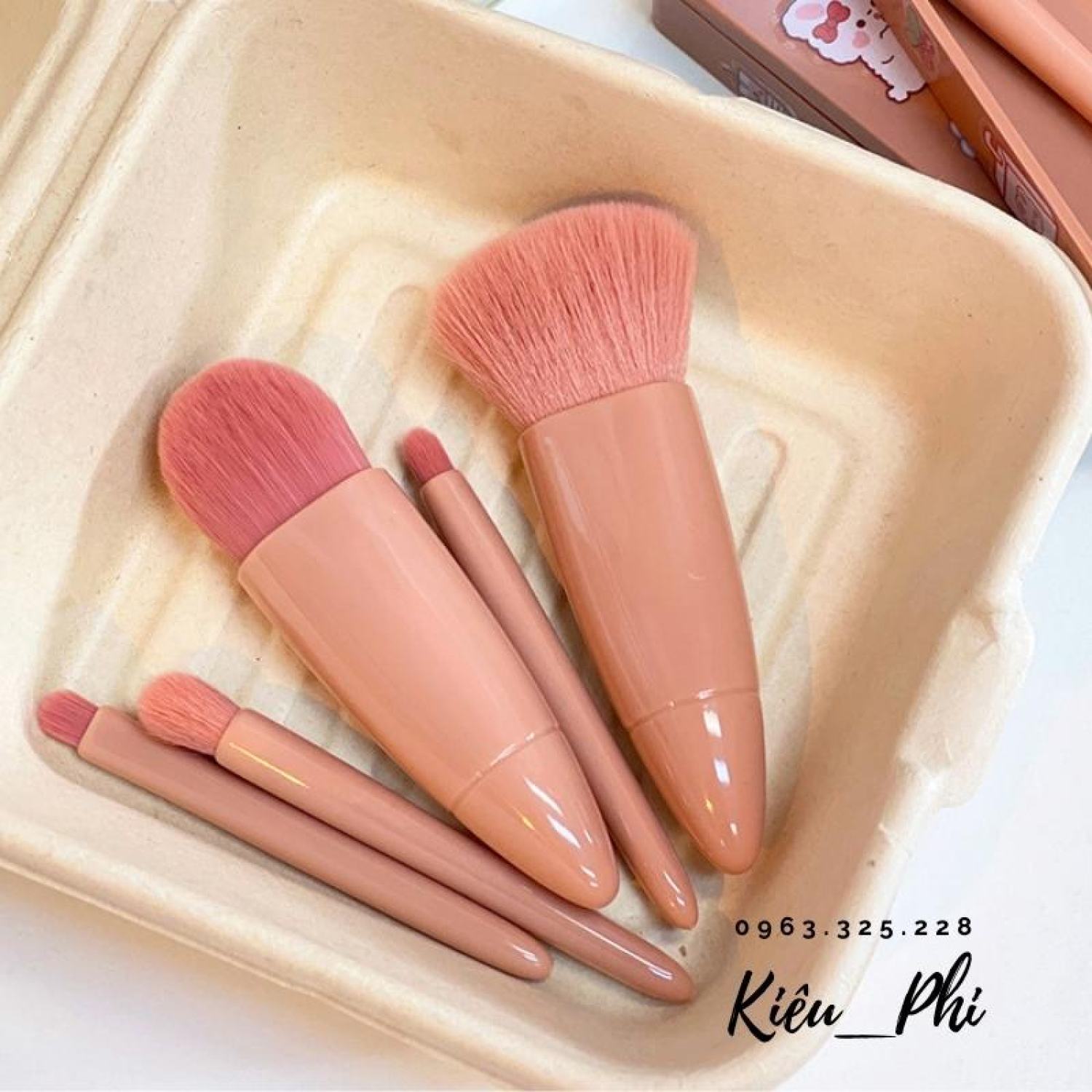 Bộ cọ, set cọ trang điểm make up cá nhân 5 món