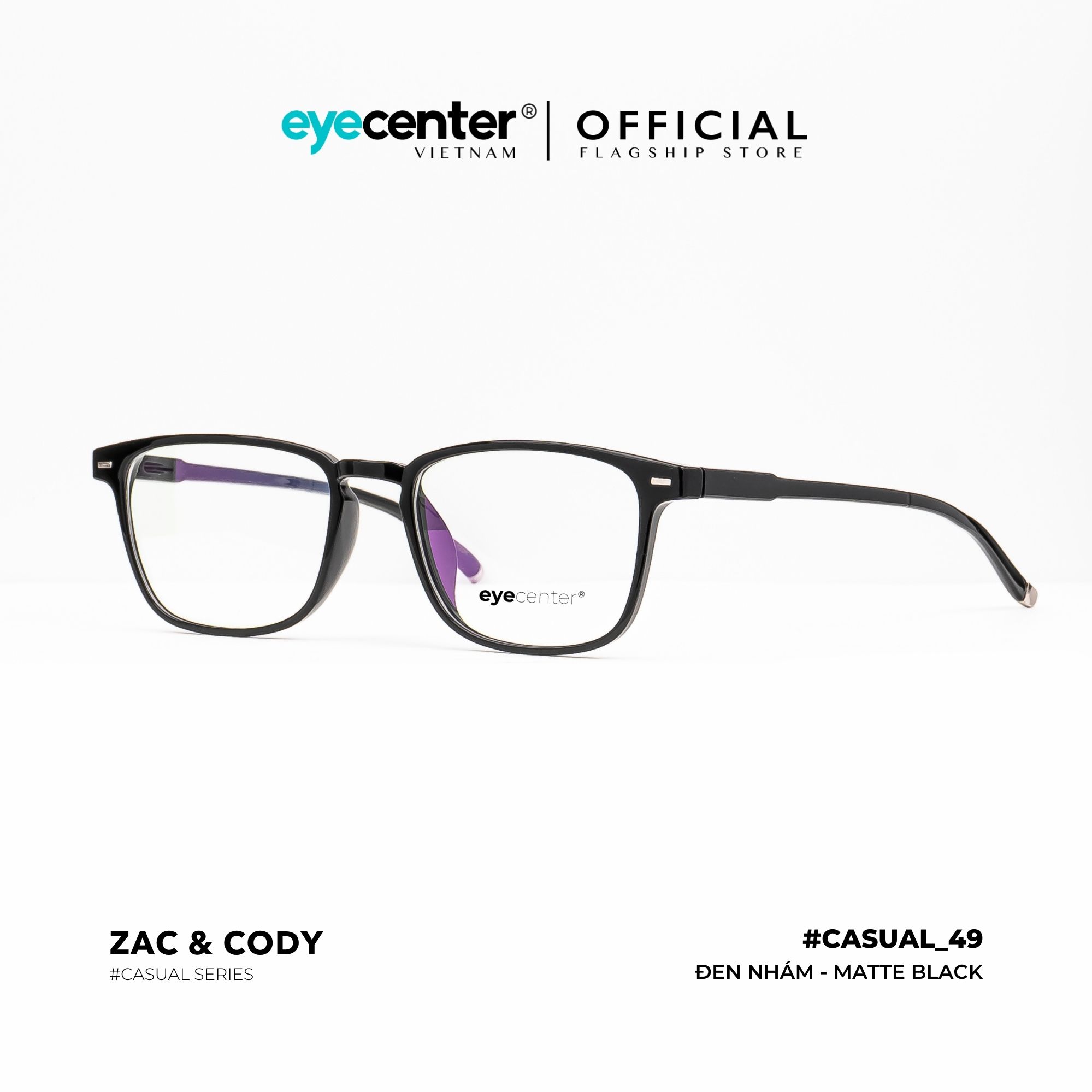 Gọng kính nam nữ chính hãng EYECENTER K23 nhựa dẻo siêu nhẹ chống gãy nhiều màu thời trang nhập khẩu by Eye Center Vietnam