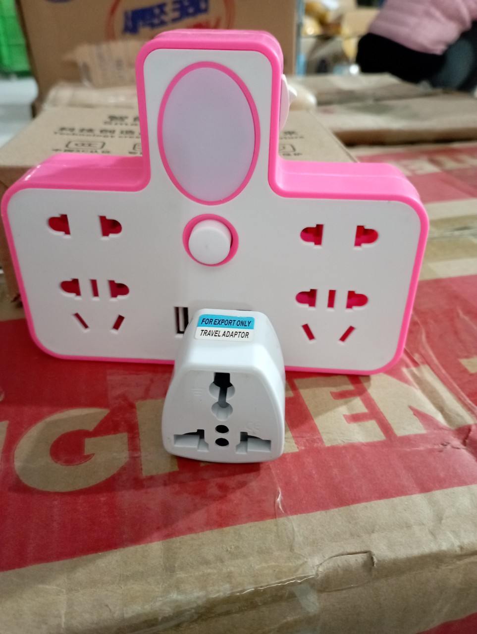 Ổ cắm điện đa năng có đèn ngủ và cổng cắm usb. đtvm