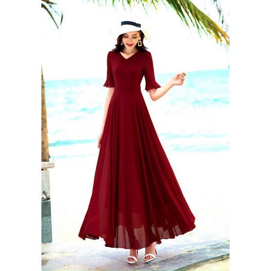 ĐẦM XÒE TAY LOE, ĐẦM MAXI ĐI BIỂN