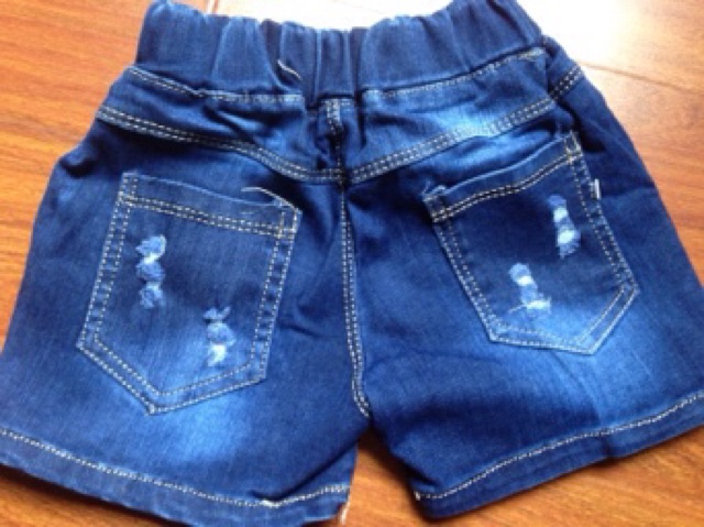 Quần short jean cho bé trai