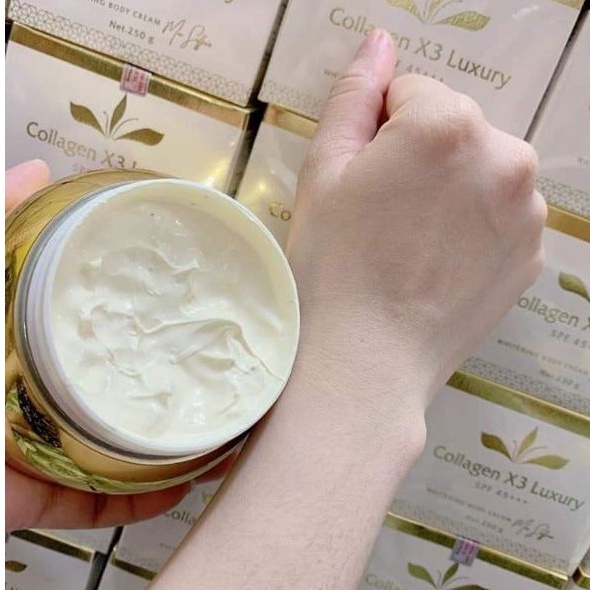 Kem body siêu trắng X3 Colagen, dưỡng trắng, dưỡng ẩm, sáng da