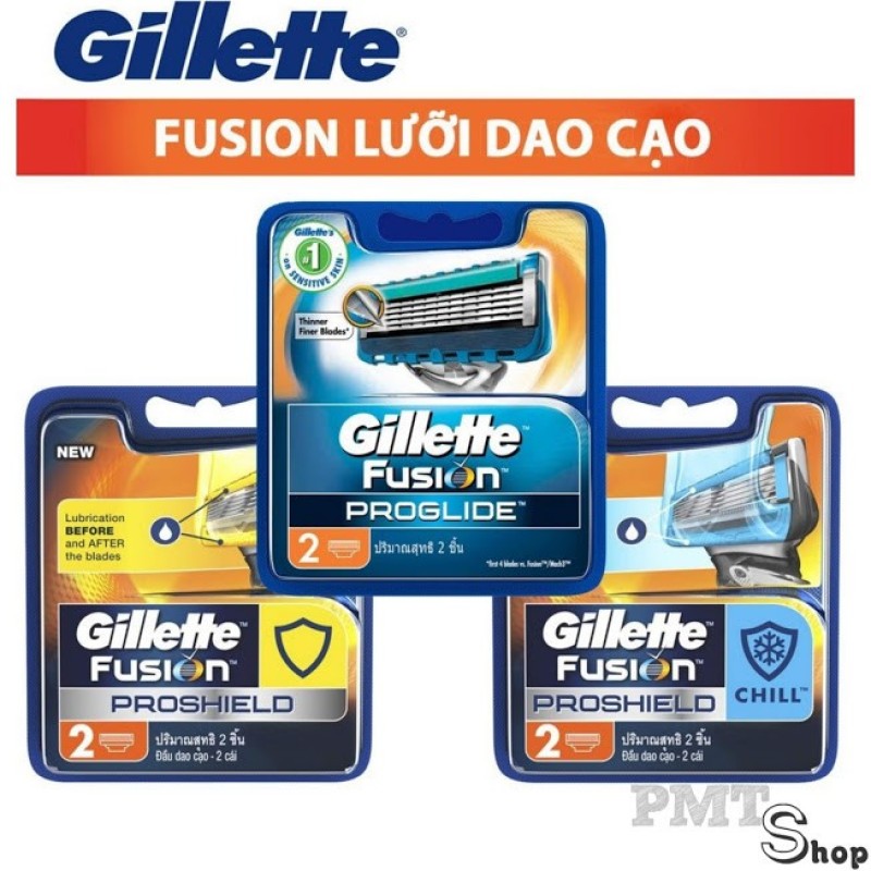 Lưỡi Dao Cạo Râu Gillette Fusion 5 lưỡi vĩ 2 cái
