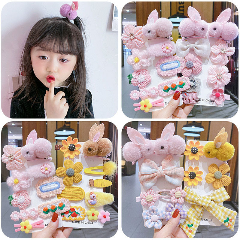Set kẹp tóc Con Thỏ 9 món cho bé gái