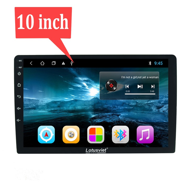 [Trả góp 0%] Màn hình DVD Android cao cấp 9-10 inch Wifi 4G dùng cho tất cả các loại xe ô tô LV–AD900 4+64 - Bảo hành 12 tháng