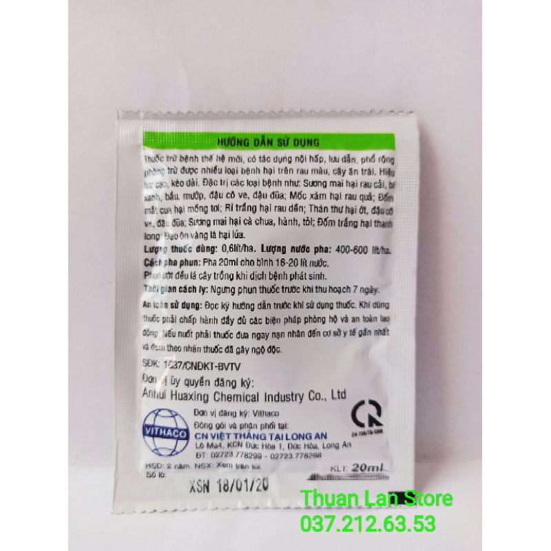 Thuốc Trừ Bệnh Phổ Rộng SOSIM 300EC