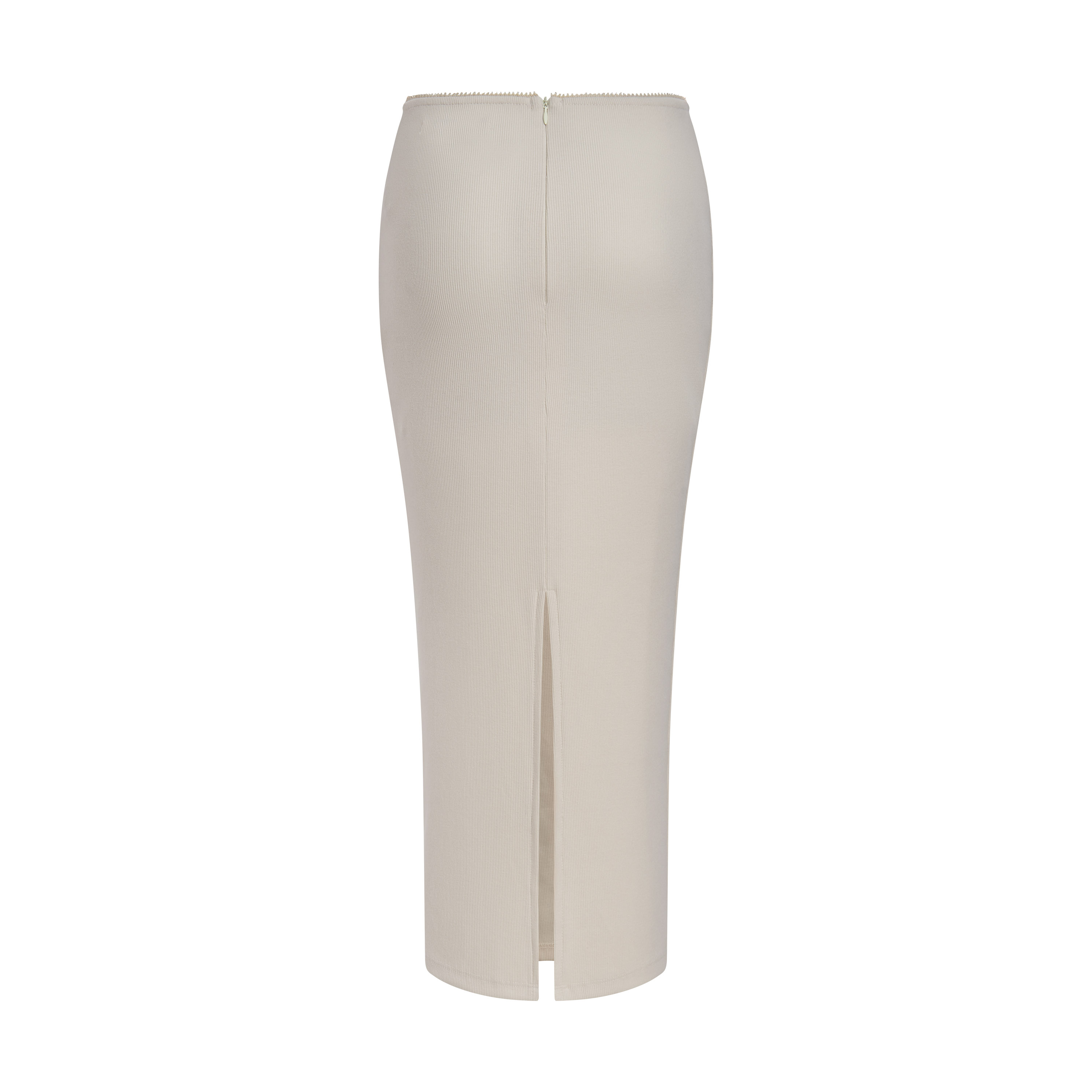 DOTTIE - Chân váy midi viền ren - S0185