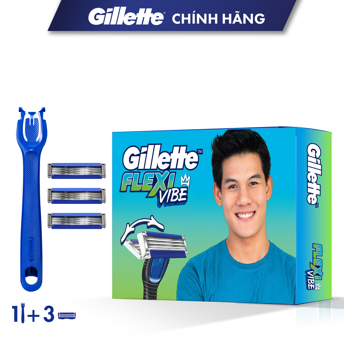 Bộ Dao Cạo Nam GILLETTE Flexi Vibe
