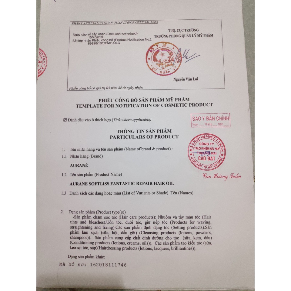Tinh Dầu Dưỡng Tóc Aurane Chai Tròn 125