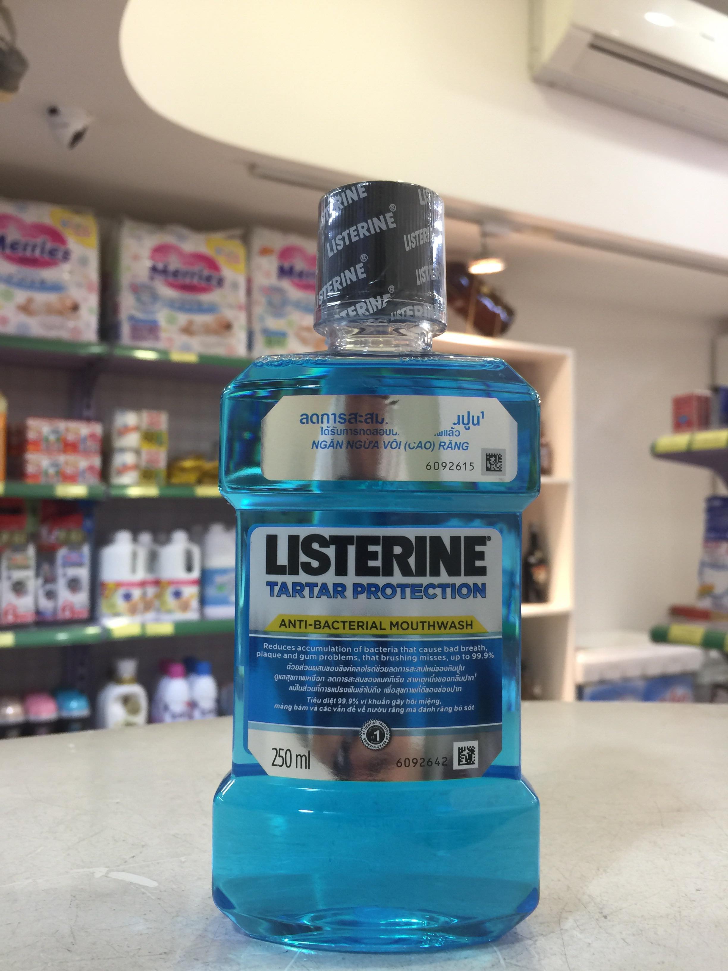 Combo Nước súc miệng Listerine 750ml và 250ml