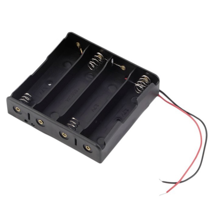 Đế pin aa không nắp - đế pin con thỏ aa 1,5v - 4 pin