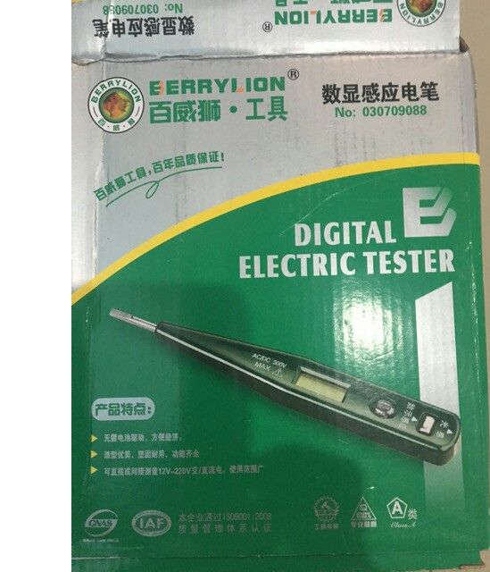 Bút thử điện điện tử xanh lá cao cấp