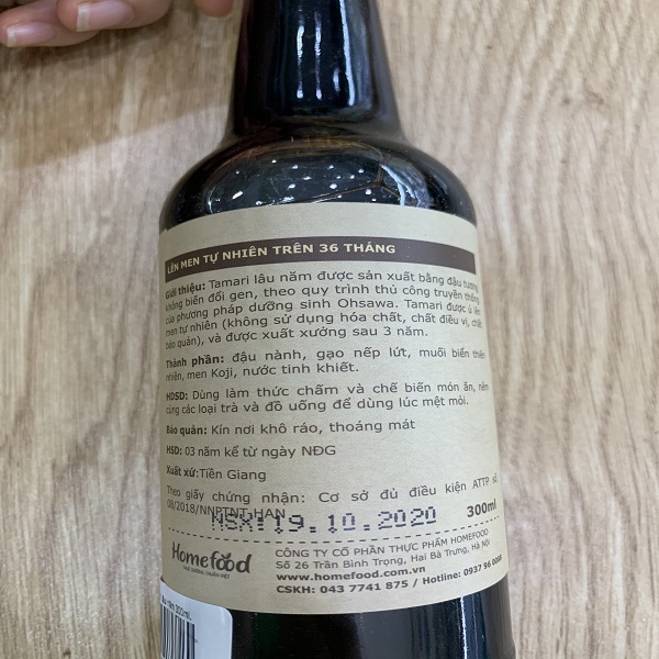 Tamari lâu năm chai 300ml
