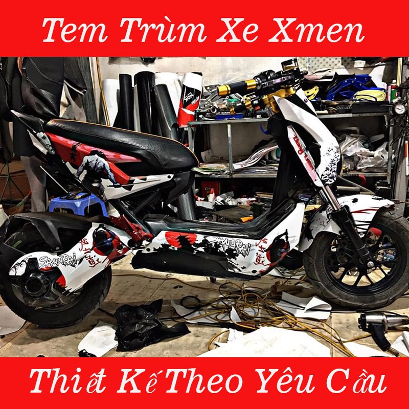 Stamp hooded Nouvo SX black red-degree stickers team boss decal motorcycle Nouvo SX black red-team hood Decal motorcycle Nouvo cheap beautiful and quality