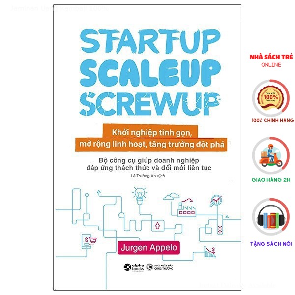 Sách Alphabooks - Khởi Nghiệp Tinh Gọn - Startup, Scaleup, Screwup