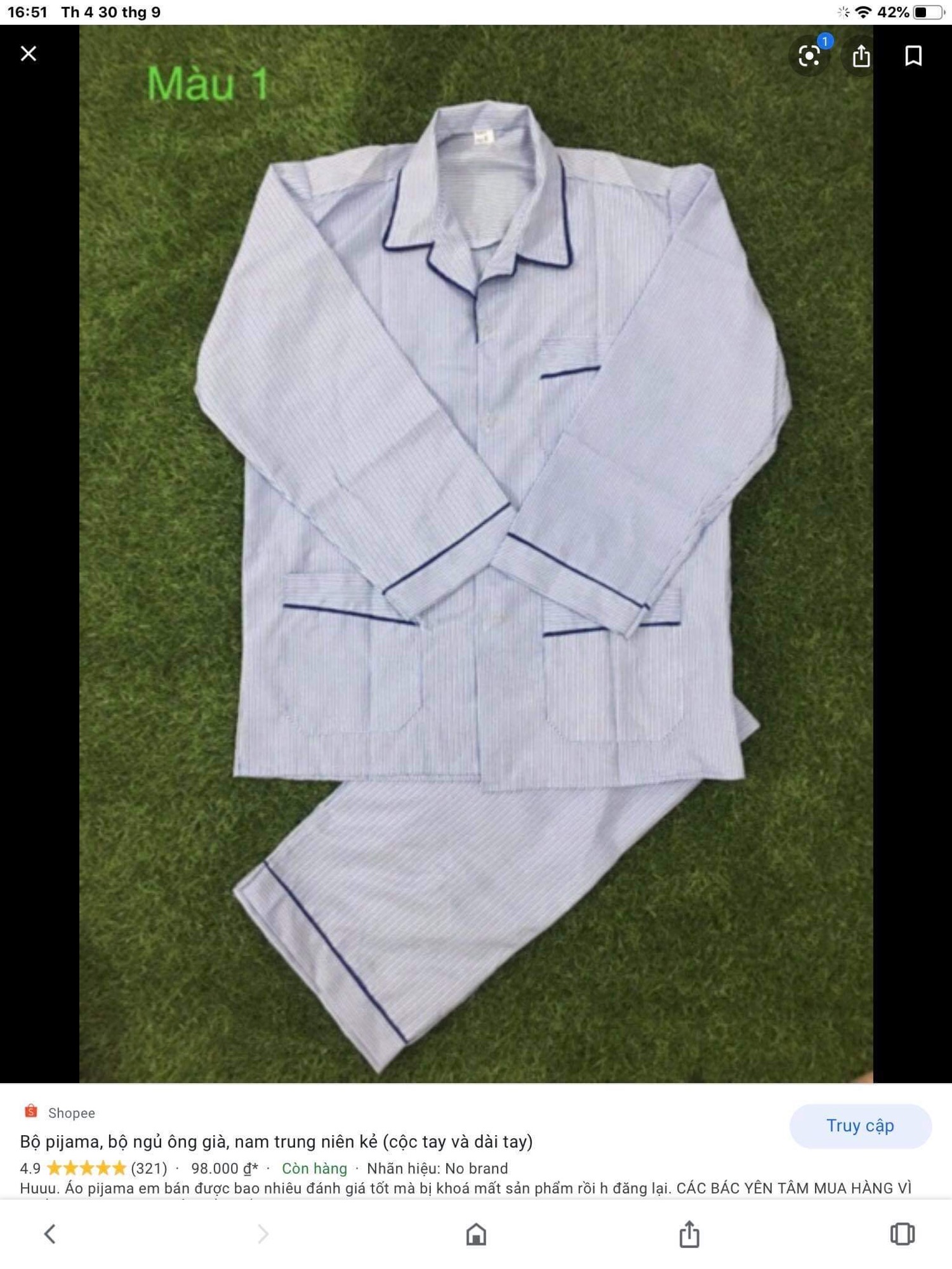 [HCM]Bộ pỵama nam