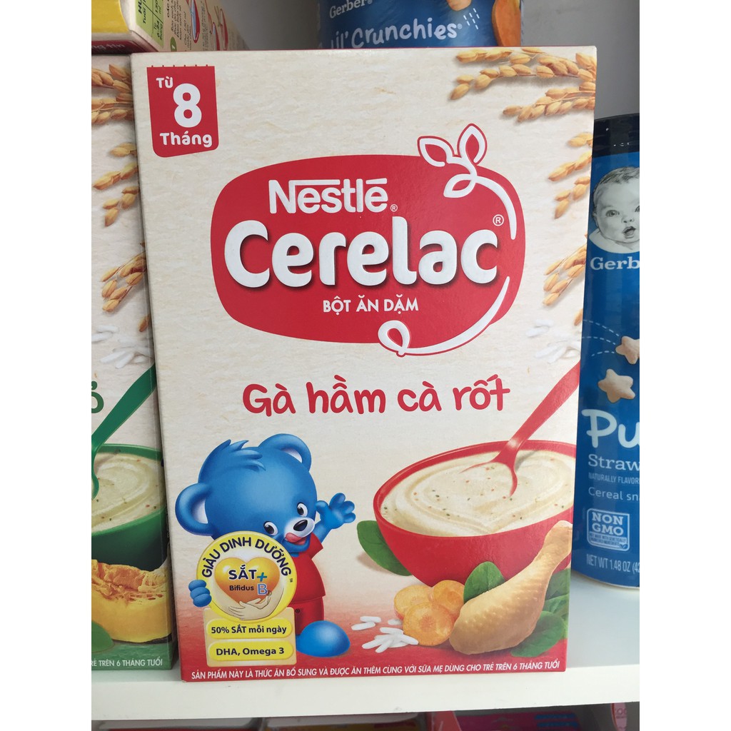 Bột ăn dặm Nestle Gà hầm cà rốt 200gr (8-24 tháng)
