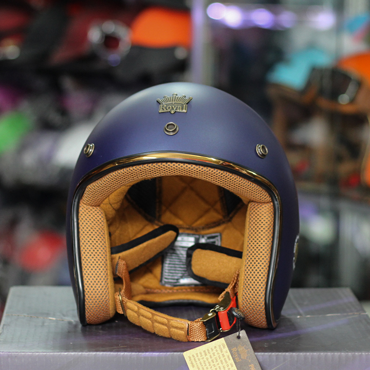 [Xanh đen]Mũ bảo hiểm 3/4 Royal Ruby M20c
