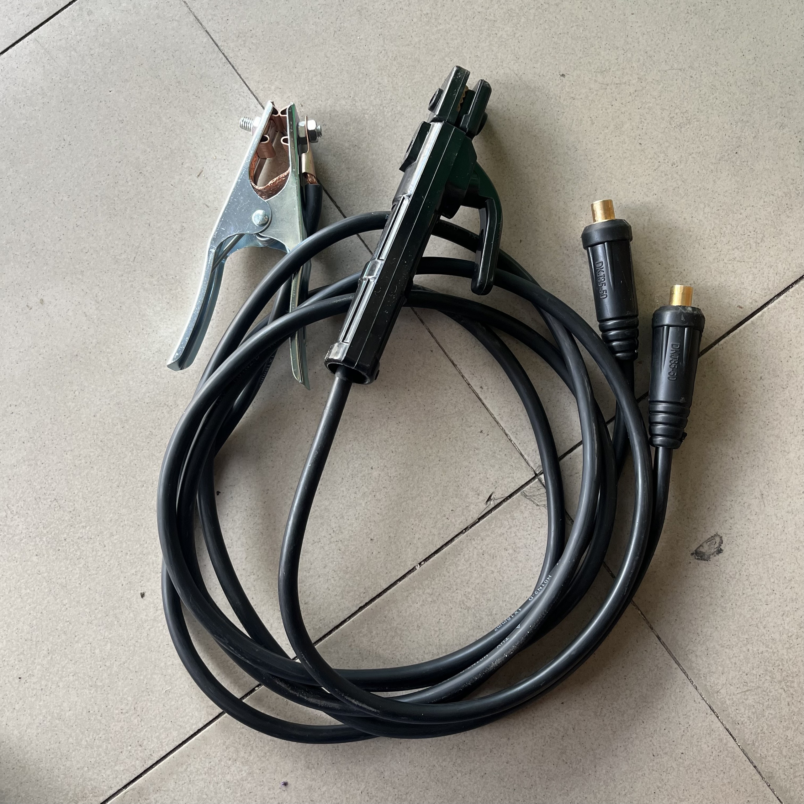 Bộ dây hàn que theo máy hàn rắc jack 35-50, 10-25