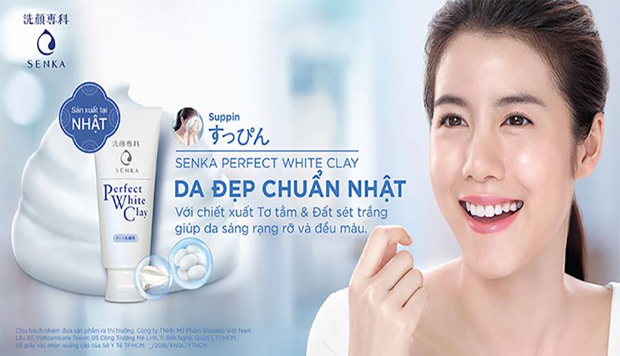 Sữa Rửa Mặt Đất Sét Trắng Senka Nhật 120g