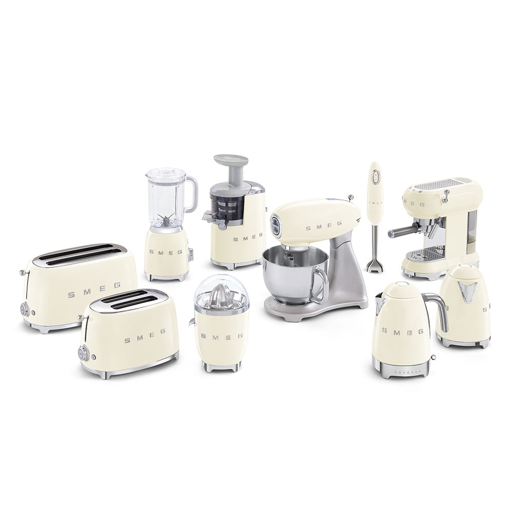 [NK ĐỨC] - Máy Pha Cà Phê Espresso Smeg ECF01CREU Cream, Thermoblock, 15 Bar