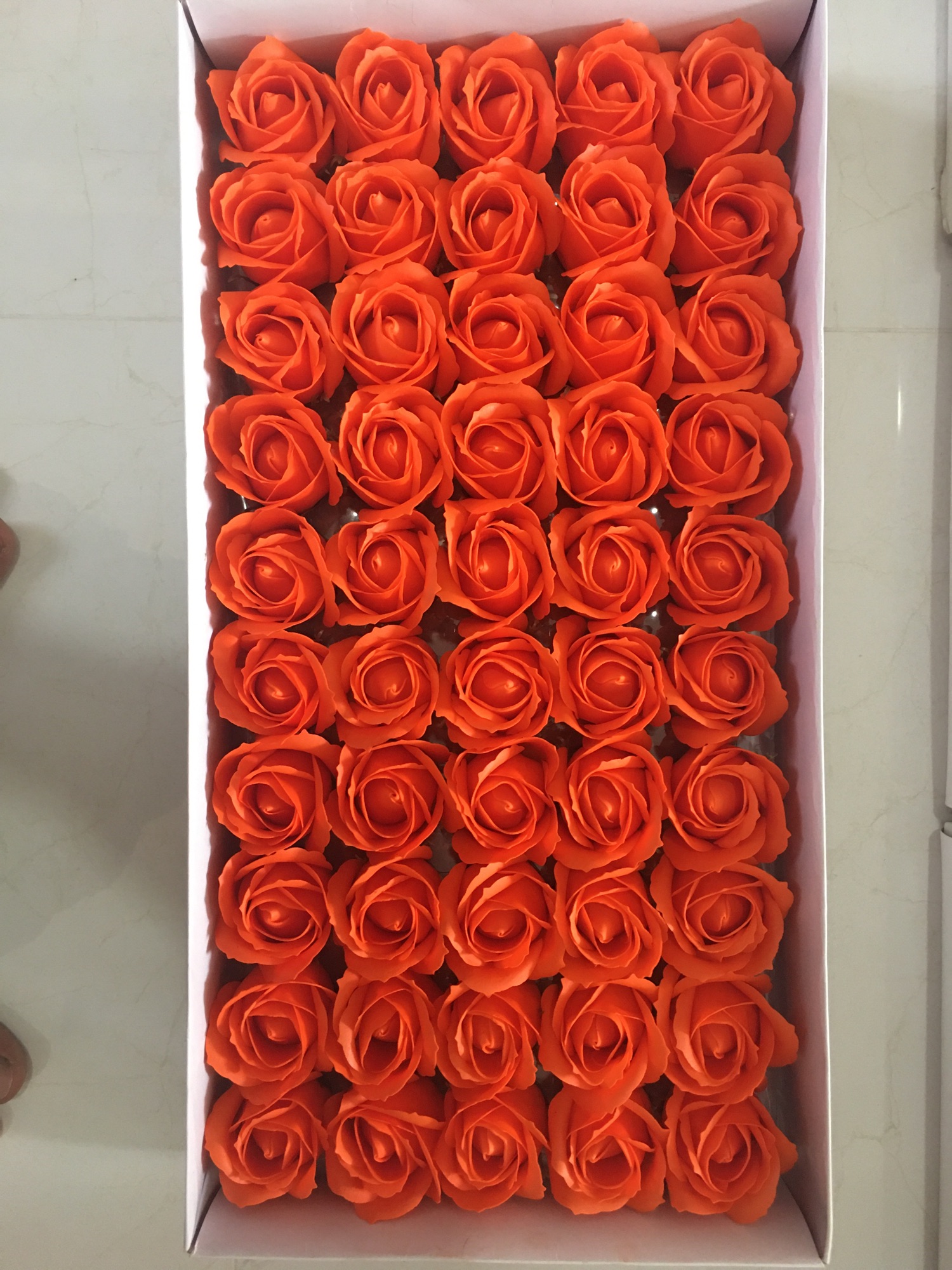 Hoa hồng sáp thơm vĩnh cửu màu cam