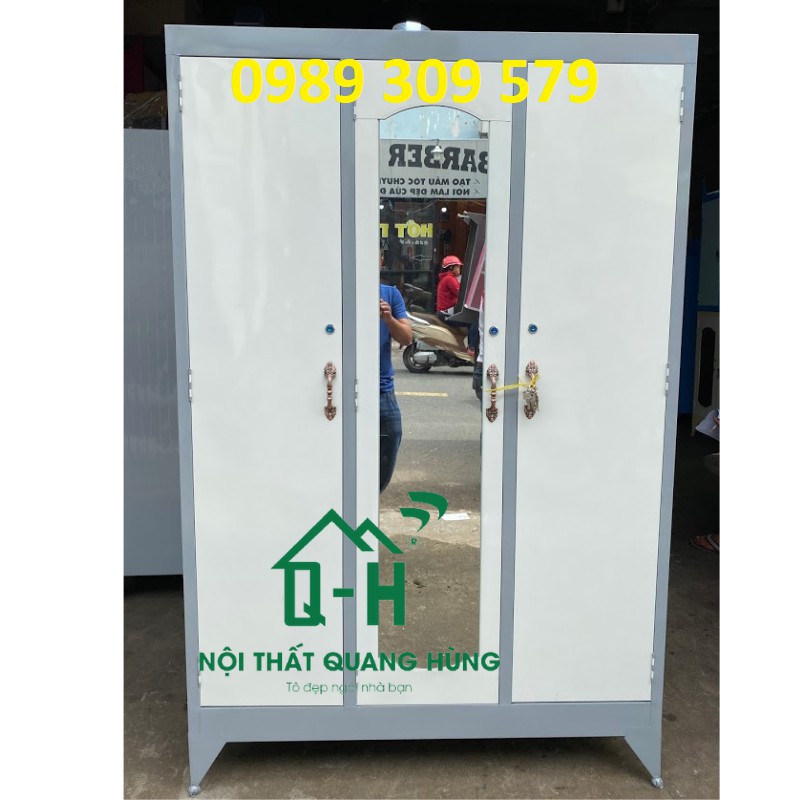 Tủ sắt 3 cánh cao cấp 1m8x1m2 cao cấp hcm