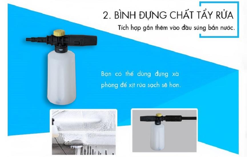 Máy rửa xe cao áp bọt tuyết Kachi MK74